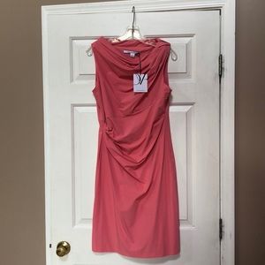 Diane Von Furstenberg Pink Draped Dress